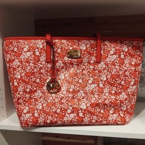 NWT Michael Kors Emry Large TZ Tote Dark Sangria 3